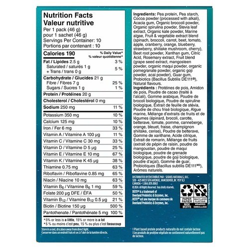 Vega One Gluten-Free All-In-One Protein Powder Shake Chocolate 10 x 46 g