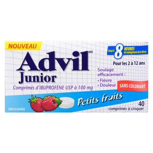 Children's Advil Dye-Free Chewable Tablets Very Berry 40 EA