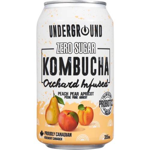 Underground Beverages Kombucha Orchard Infused 355 ml (can)