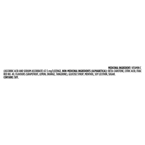 Halls Supplement Drops Vitamin C Assorted Citrus 30 Lozenges