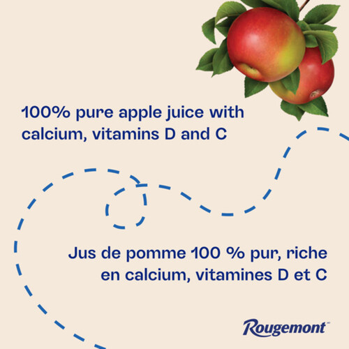 Rougemont 100% Pure Apple Juice with Calcium and Vitamin D 2 L (bottle)