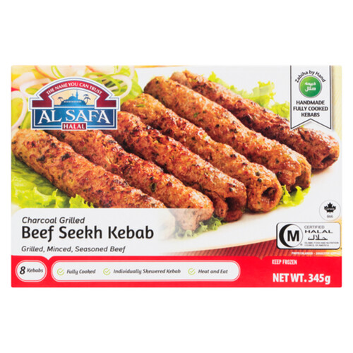 Al Safa Halal Frozen Beef Seekh Kebab 345 g