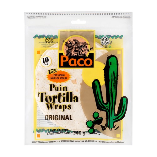 Paco Original Tortilla Wraps 7-Inch 340 g