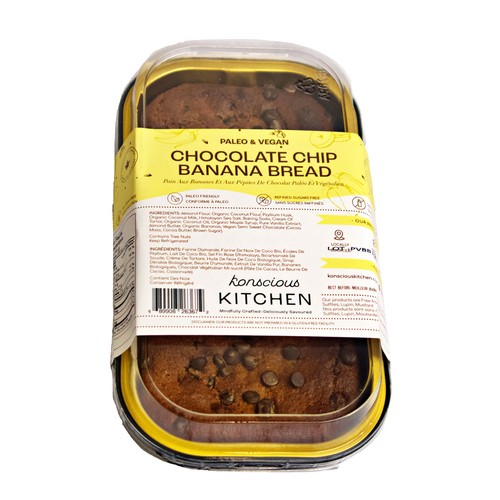 Konscious Kitchen Paleo Vegan Banana Bread 350 g