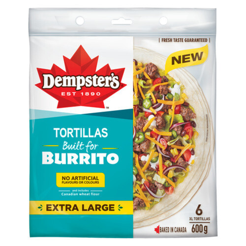 Dempster’s Burrito Tortillas White Extra Large 600 g