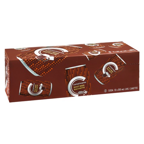 Compliments Soft Drink Root Beer 355 ml