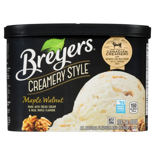 Breyers Creamery Style Ice Cream Maple Walnut 1.66 L