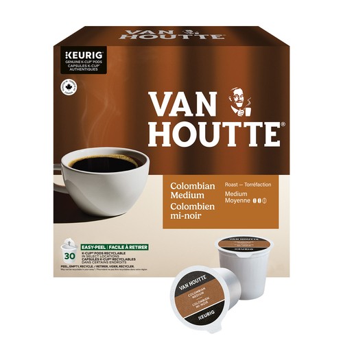 Van Houtte Coffee Pods Colombian Medium Roast 30 K-Cups 285 g
