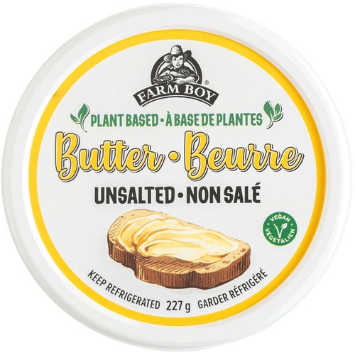 Farm Boy Plant Based Butter Unsalted 227 g