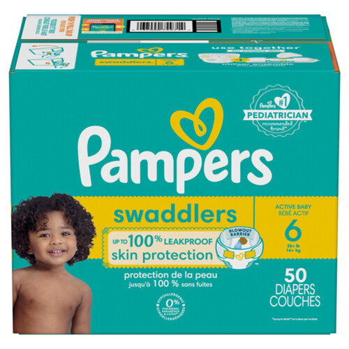 Pampers Swaddlers Active Baby Diapers Size 6 50 Count