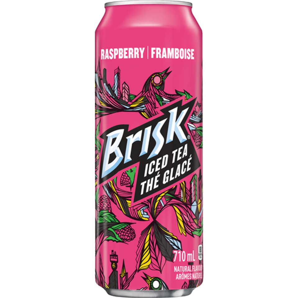 Brisk Blue Raspberry Tea Lipton Brisk Iced Tea Raspberry 710 ml (can) - Voilà Online Groceries ...