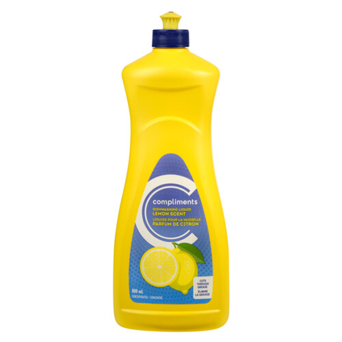 Compliments Dishwashing Liquid Lemon 800 ml