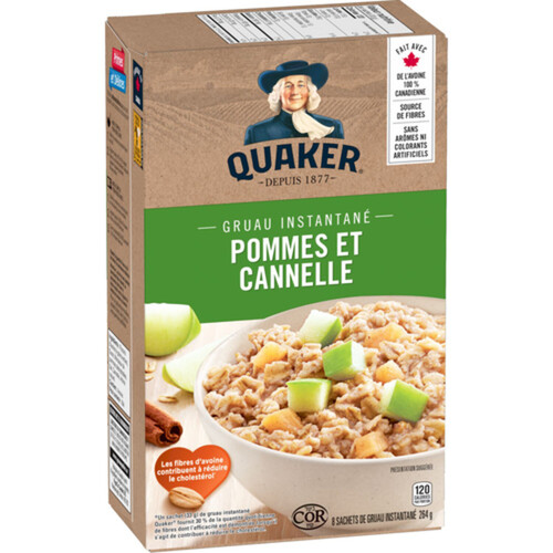 Quaker Instant Oatmeal Apples & Cinnamon 264 g