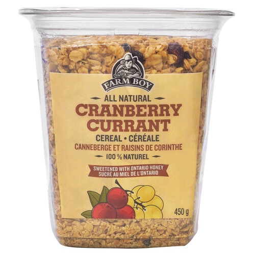 Farm Boy Granola Cereal Cranberry Currant 450 g