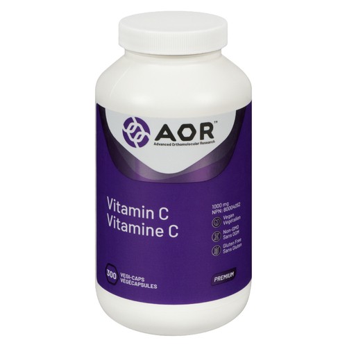 AOR Vitamin C 1000 mg Vegi-Caps 300 Count