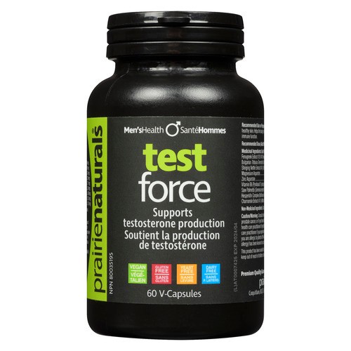 Prairie Naturals Supplement Men's Health Test Force V-Capsules 60 Count