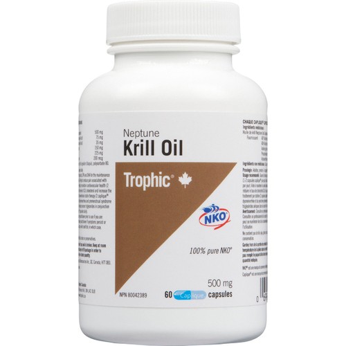 Trophic Mauves Neptune Krill Oil Capsules 60 Count