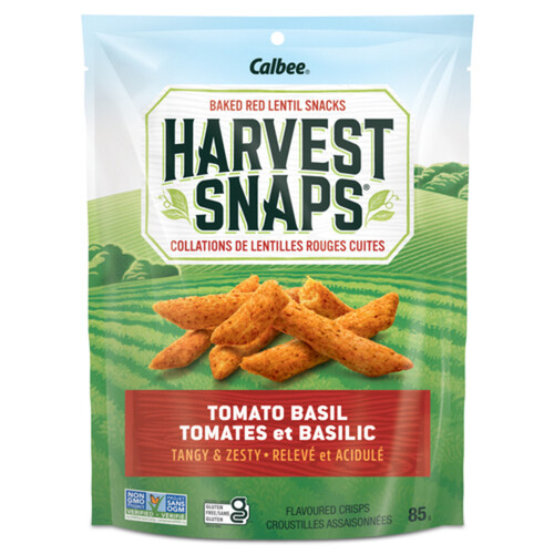 Harvest Snaps Snack Crisps Red Lentil Tomato Basil 85 g