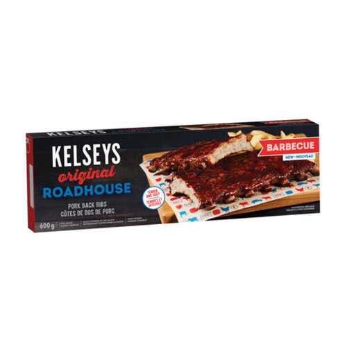 Kelseys Frozen Pork Back Ribs BBQ 600 g