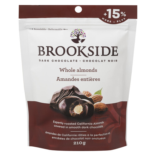 Brookside Dark Chocolate Covered Whole Almonds 210 g