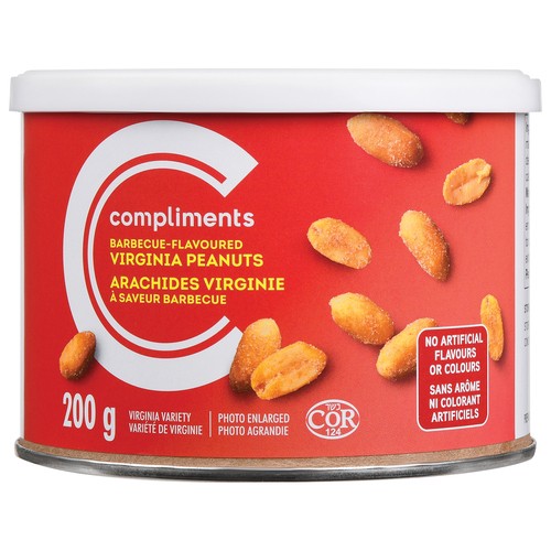 Compliments Peanuts Virginia BBQ Flavor 200 g