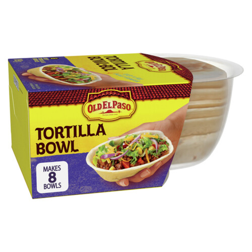 Old El Paso Soft Tortilla Bowls Flour 8 Bowls 189 g