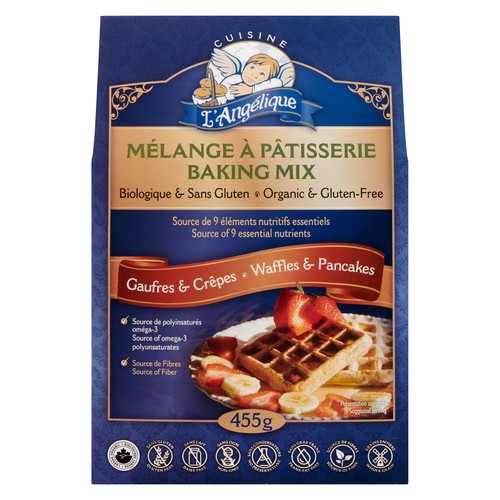 Cuisine L'Angelique Organic Gluten-Free Waffle & Pancakes Mix 455 g