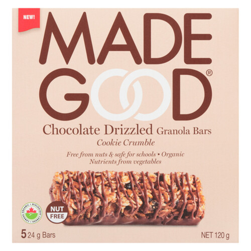 MadeGood Organic Granola Bar Cookie Crumble 120 g