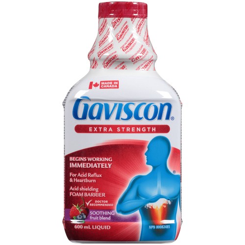 Gaviscon Digestive Care Antacid Extra Liquid Soothing Fruit Blend 600 ml