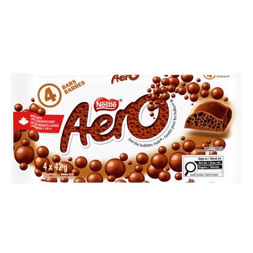 Nestlé Aero Milk Chocolate Bar 4 x 42 g