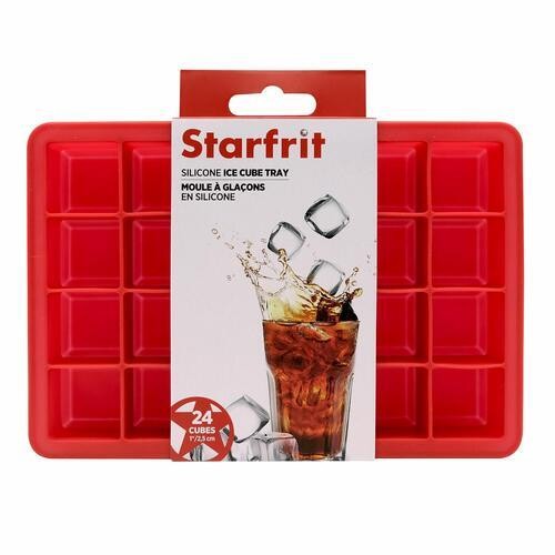 Starfrit Silicone Molds Ice Cube Tray 24 Cube 1 Pack
