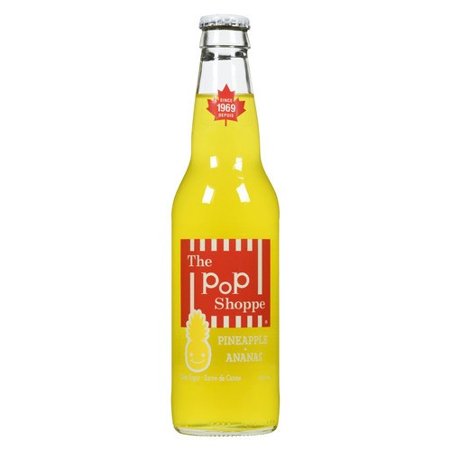 The Pop Shoppe Soft Drink Pineapple 355 ml (bottle)