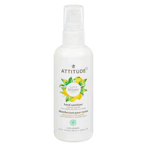 Attitude Hand Sanitizer Lemon Leaves 100 ml