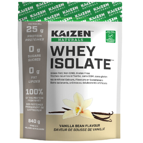 Kaizen Naturals Whey Isolate Vanilla Bean 840 g