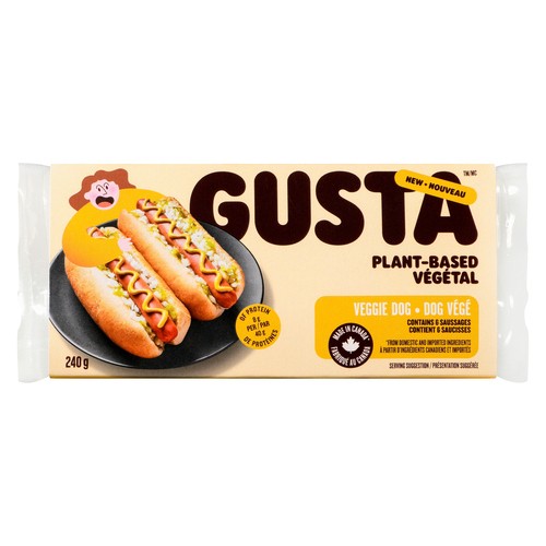 Gusta Foods Plant-Based Veggie Dog 240 g
