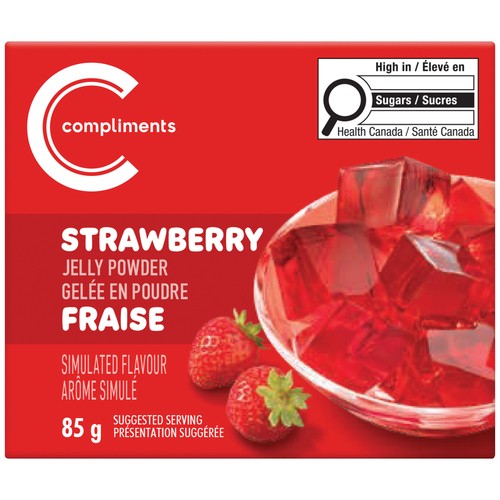 Compliments Jelly Powder Strawberry 85 g