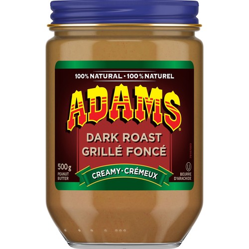 Adams Dark Roast Creamy Peanut Butter 500 g