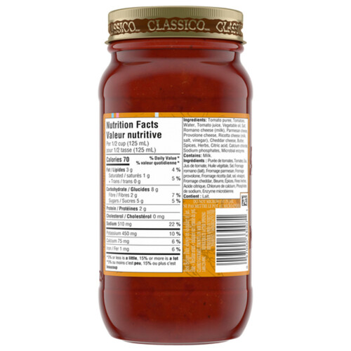 Classico Di Parma Pasta Sauce Four Cheese 650 ml