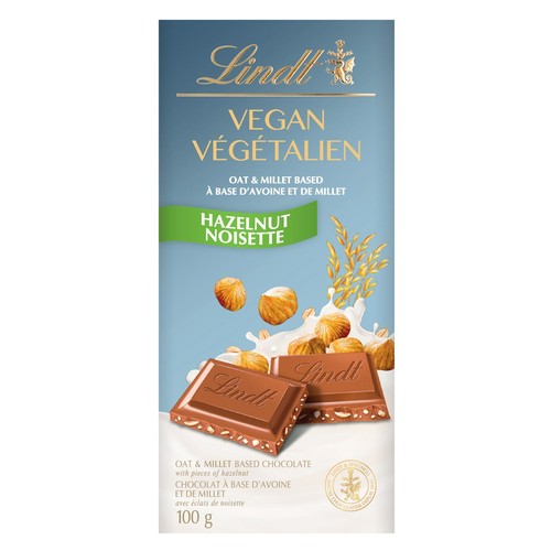 Lindt Vegan Chocolate Bar Hazelnut 100 g
