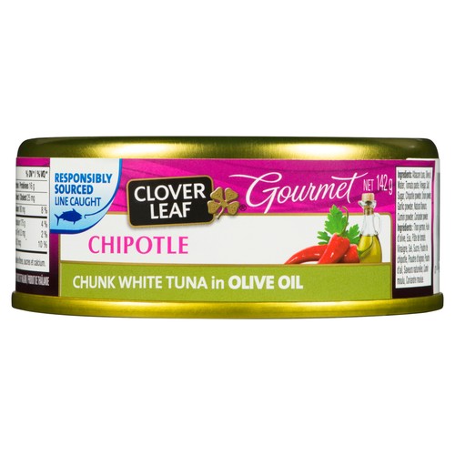 Clover Leaf Chunk White Tuna In Olive Oil Chipotle 142 g