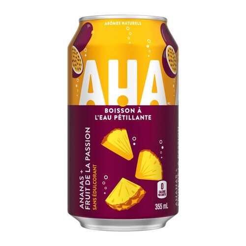 AHA Sparkling Water Beverage Pineapple Passionfruit 355 ml (can)