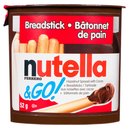 Nutella & Go Hazelnut Spread With Cocoa + Breadsticks 52 g