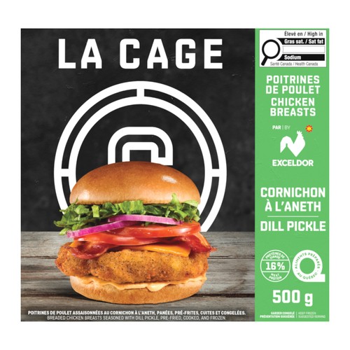 La Cage Frozen Chicken Breast Dill Pickle 500 g