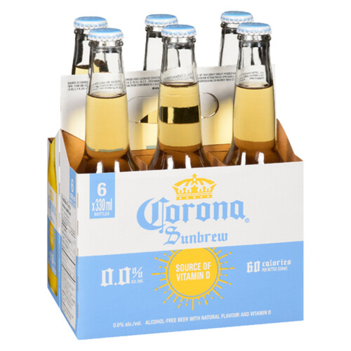 Corona Sunbrew Non Alcoholic Beer 6 x 330 ml (bottles)