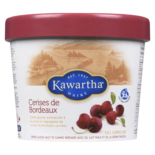 Kawartha Dairy Ice Cream Bordeaux Cherry 1.5 L