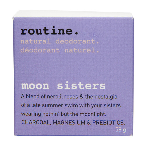 Routine Deodorant Moon Sisters Magnesium & Charcoal 58 g