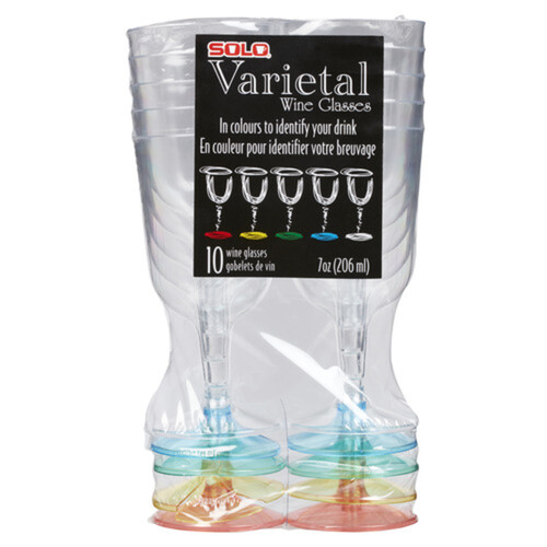 Solo Varietal Wine Glass 7 Oz 10 Pack