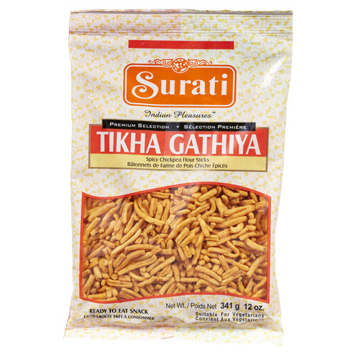 Surati Chick Pea Flour Sticks Spicy Tikha Gathiya 341 g