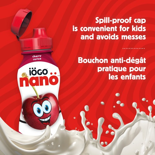 iÖGO nanö 1% Drinkable Yogurt Cherry 6 x 93 ml