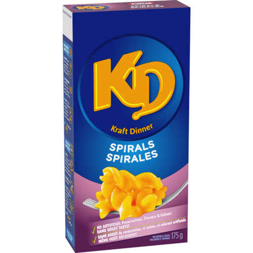 Kraft Dinner Macaroni & Cheese Spirals 175 g